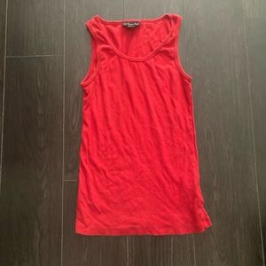 Red tank top
